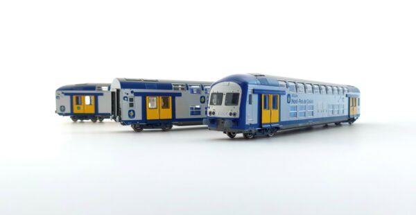 Voiture V02N Nord Pas de Calais avec éclairage intérieur - SET 3 PZ
