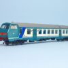 Carrozza MDVC in livrea XMPR con tetto grigio e porte verdi- PILOTA