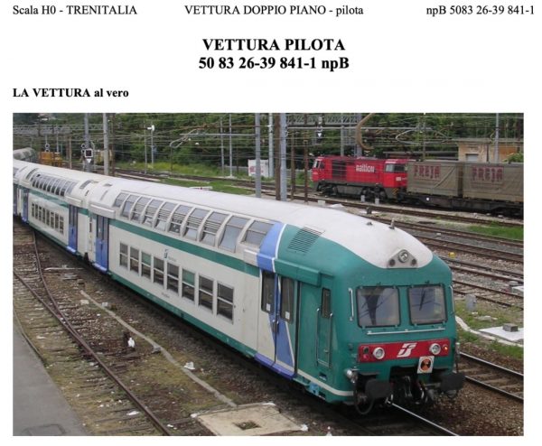Carrozza 2 piani in livrea XMPR - semipilota - immagine 2